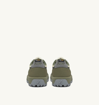 AUTRY Man WILDPACE LOW SNEAKERS IN RIPSTOP NYLON AND LEATHER COLOR CASTLE WALL AND TITANIUM