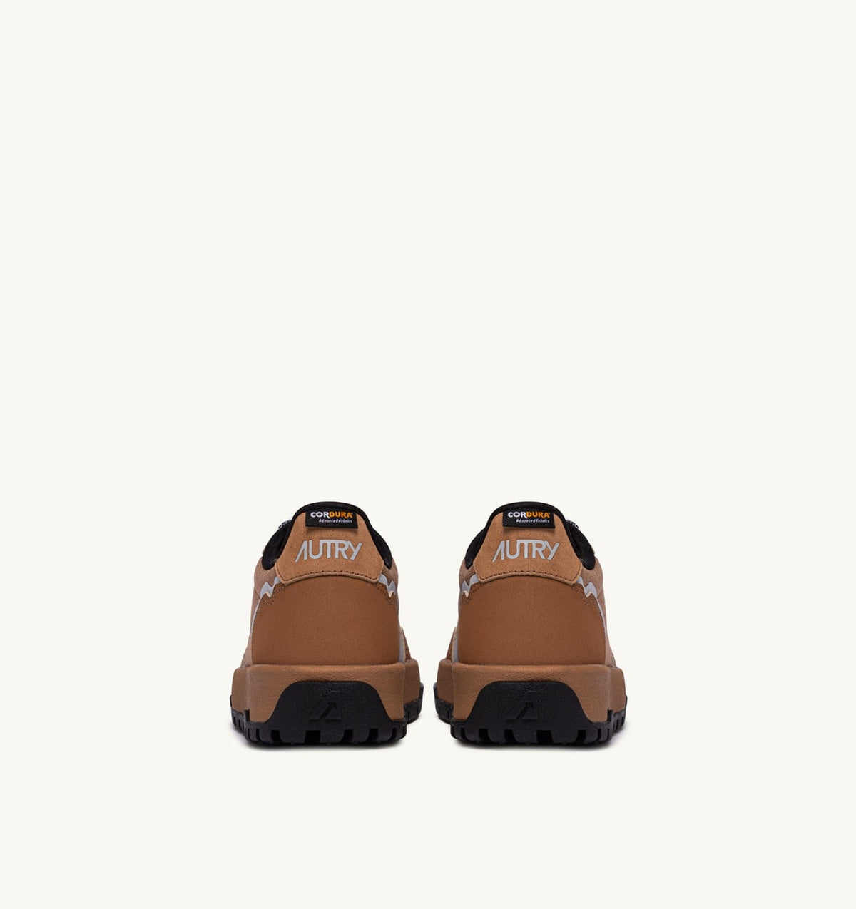AUTRY Man WILDPACE LOW SNEAKERS IN RIPSTOP NYLON AND LEATHER COLOR BROWN SUGAR AND REFLEX