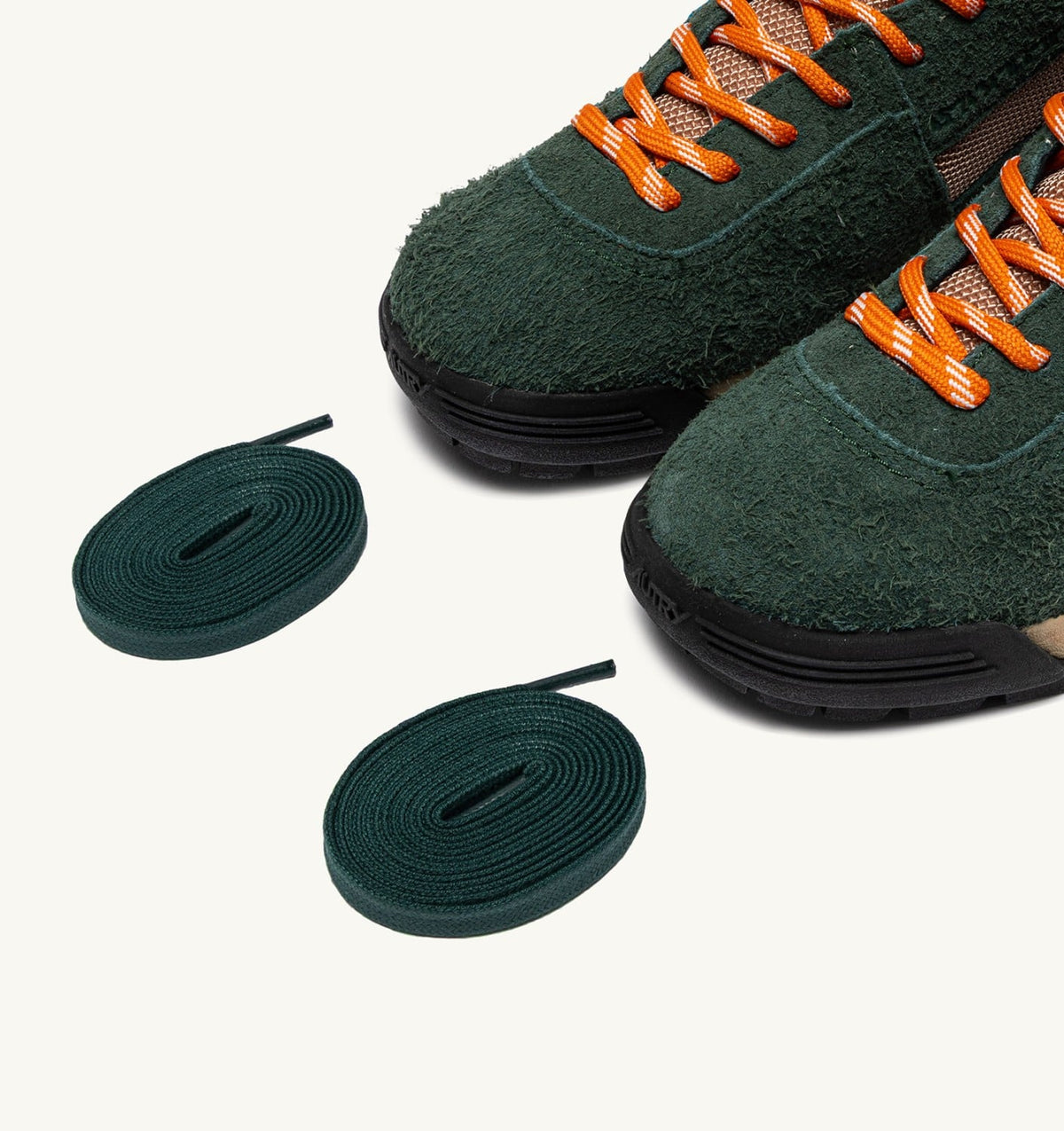 AUTRY Man MALGA COURCHEVEL IN PINE AND ORANGE OCHRE SUEDE