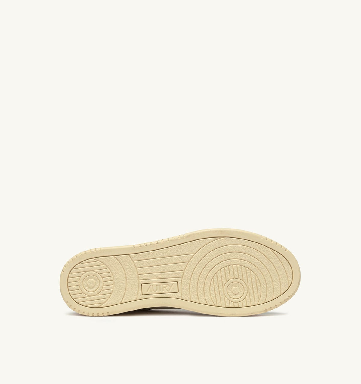 AUTRY Man DALLAS LOW SNEAKERS IN MARSHMALLOW AND BROWN SUGAR LEATHER