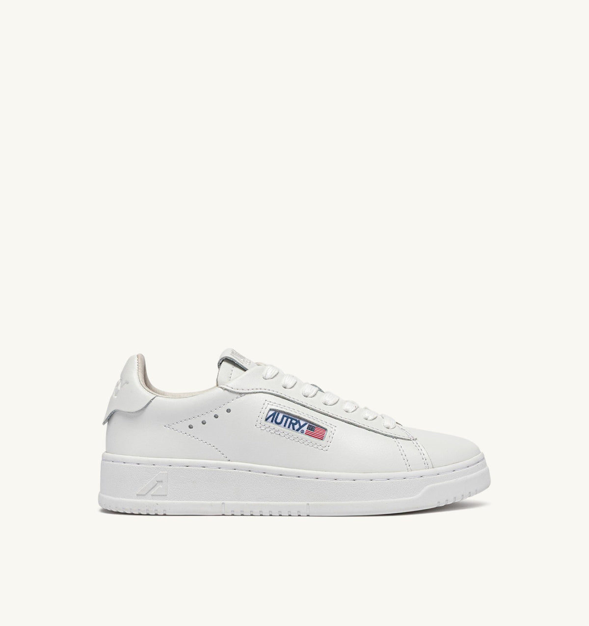 AUTRY Man DALLAS LOW SNEAKERS IN WHITE LEATHER