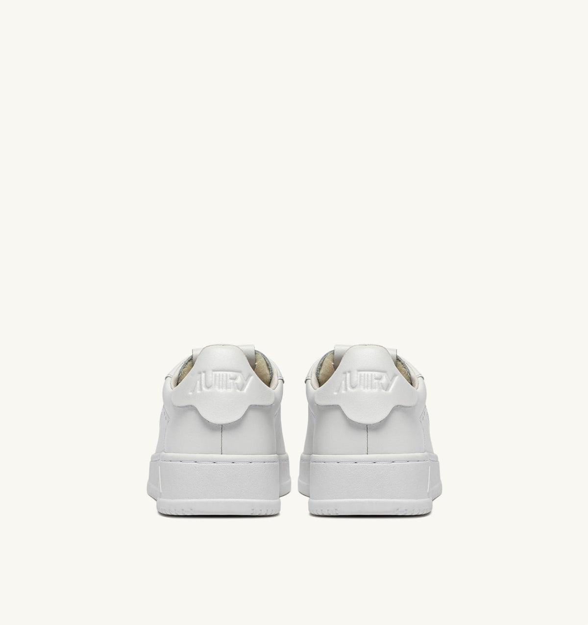 AUTRY Man DALLAS LOW SNEAKERS IN WHITE LEATHER