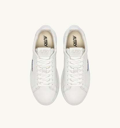 AUTRY Man DALLAS LOW SNEAKERS IN WHITE LEATHER