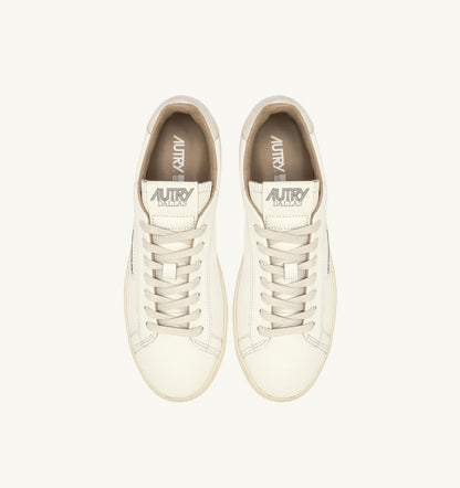 AUTRY Man DALLAS LOW SNEAKERS IN WHITE LEATHER