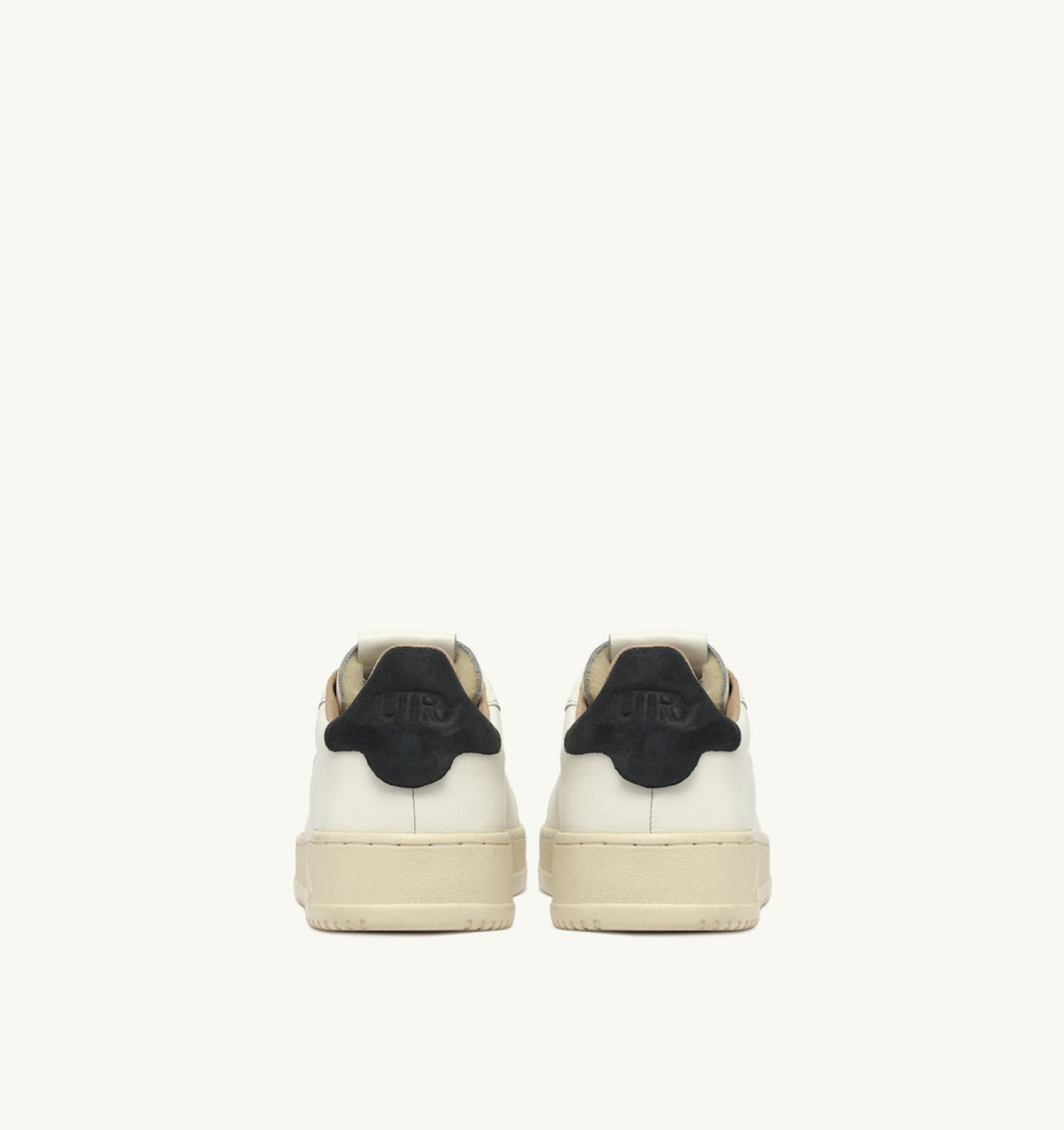 AUTRY Man DALLAS LOW SNEAKERS IN WHITE AND SPACE LEATHER