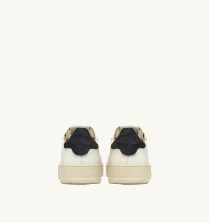 AUTRY Man DALLAS LOW SNEAKERS IN WHITE AND SPACE LEATHER