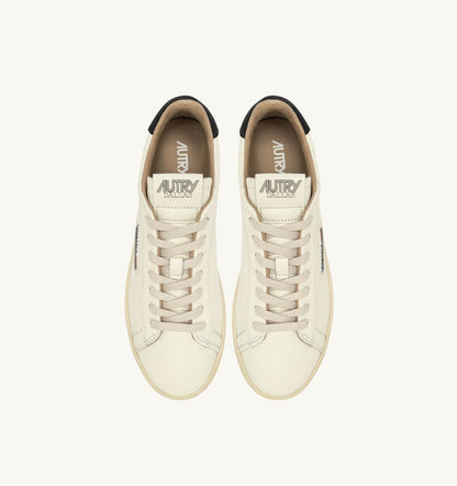AUTRY Man DALLAS LOW SNEAKERS IN WHITE AND SPACE LEATHER
