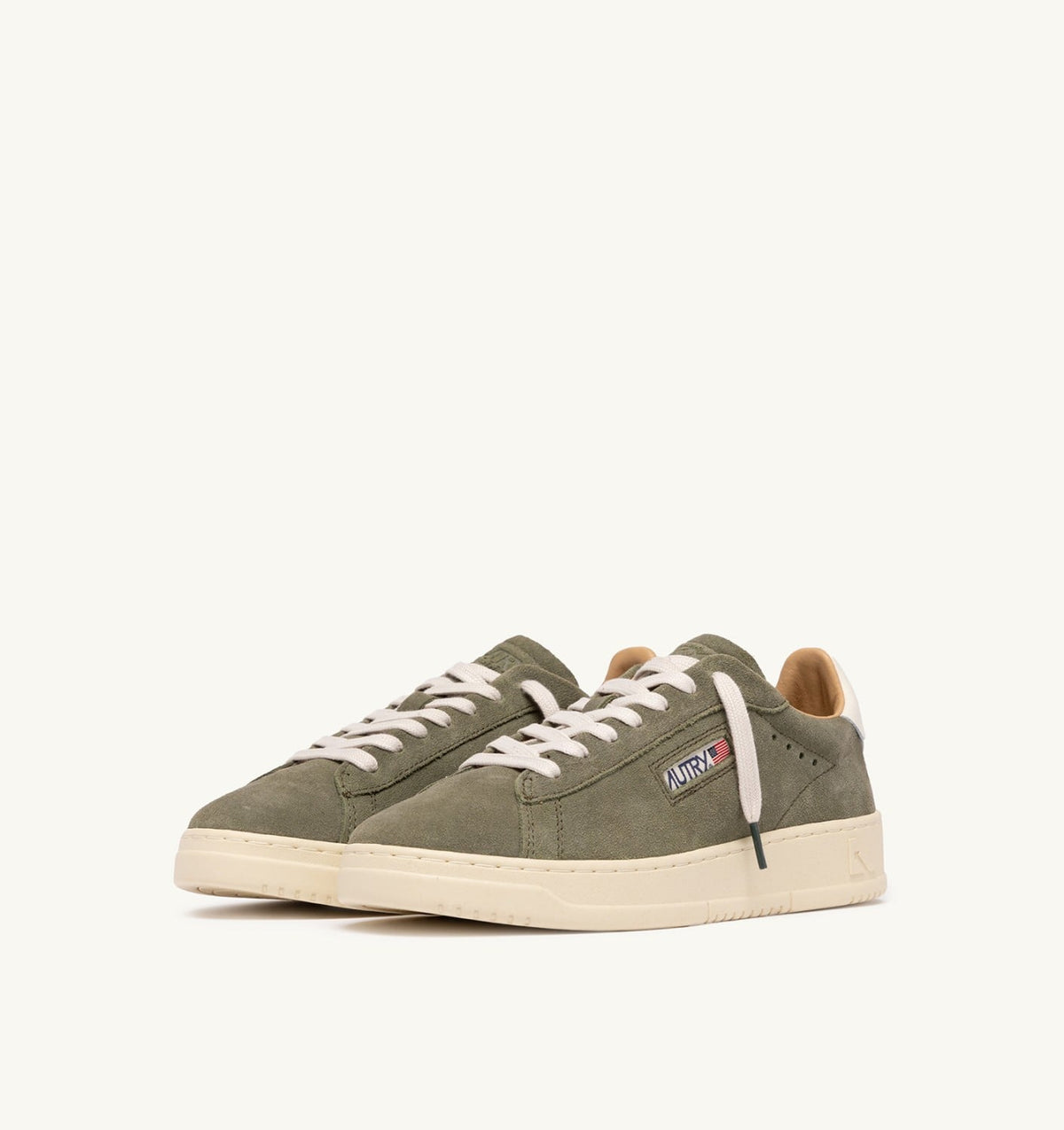 AUTRY Man DALLAS LOW SNEAKERS IN SMOKED GREEN SUEDE