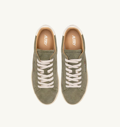 AUTRY Man DALLAS LOW SNEAKERS IN SMOKED GREEN SUEDE
