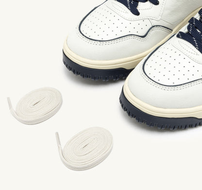 AUTRY Man GOLF LOW SNEAKERS IN WHITE AND NAVY LEATHER