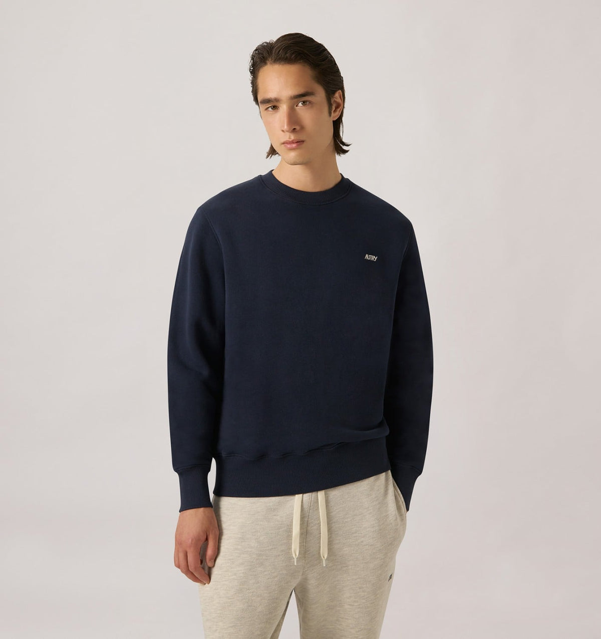 AUTRY Man EMBROIDERED LOGO CREWNECK SWEATSHIRT MAN