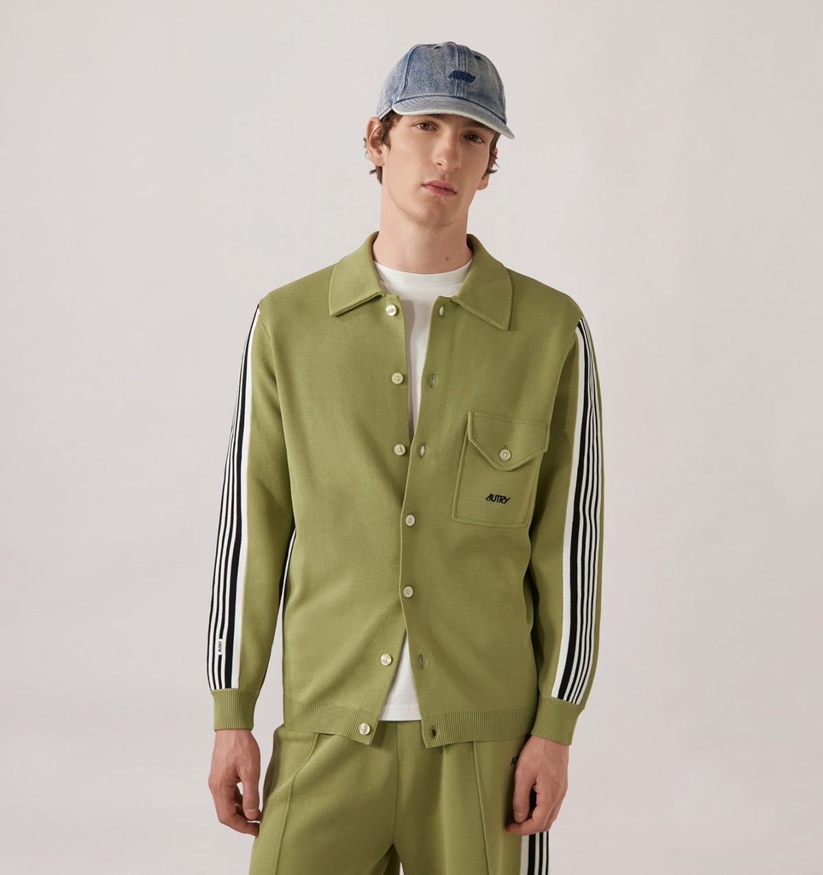 AUTRY Man KNITTED VISCOSE SHIRT JACKET MAN