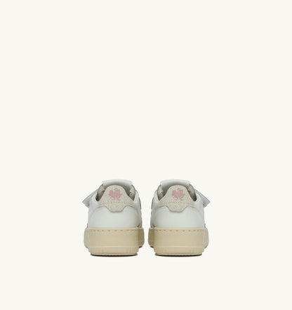 AUTRY Kid MEDALIST LOW KIDSTRIPES SNEAKERS IN LEATHER COLOR WHITE AND GLITTER