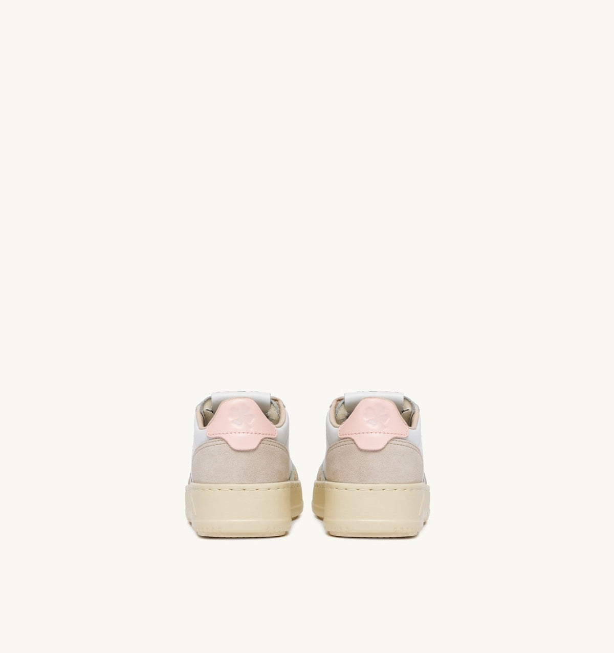 AUTRY Kid MEDALIST KIDS LOW SNEAKERS IN WHITE AND CREOLE PINK SUEDE
