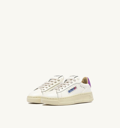 AUTRY Kid SNEAKERS DALLAS KIDS LOW IN MARSHMALLOW AND DEWBERRY LEATHER