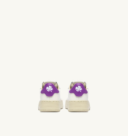 AUTRY Kid SNEAKERS DALLAS KIDS LOW IN MARSHMALLOW AND DEWBERRY LEATHER