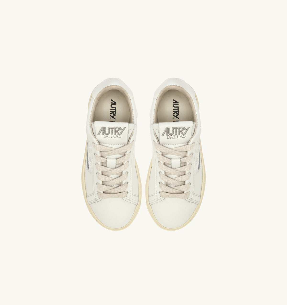 AUTRY Kid DALLAS KIDS LOW SNEAKERS IN WHITE LEATHER