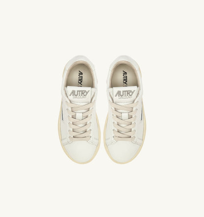 AUTRY Kid DALLAS KIDS LOW SNEAKERS IN WHITE LEATHER