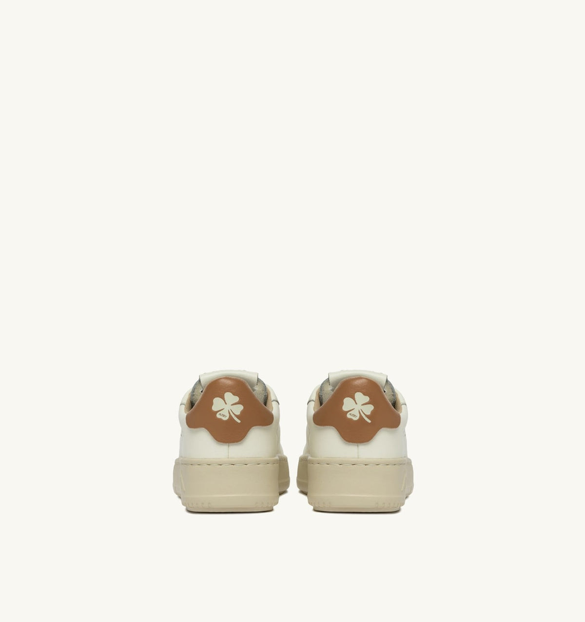 AUTRY Kid DALLAS KIDS KIDS LOW SNEAKERS IN LEATHER COLOR MARSHMALLOW AND BROWN SUGAR
