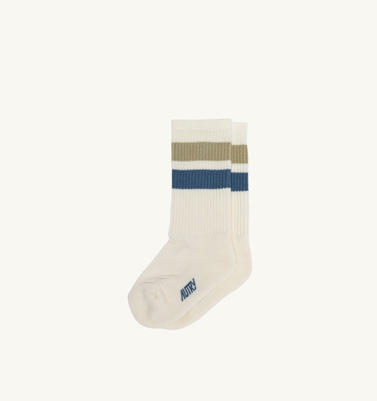 AUTRY Kid STRIPED JACQUARD LOGO SOCKS KIDS
