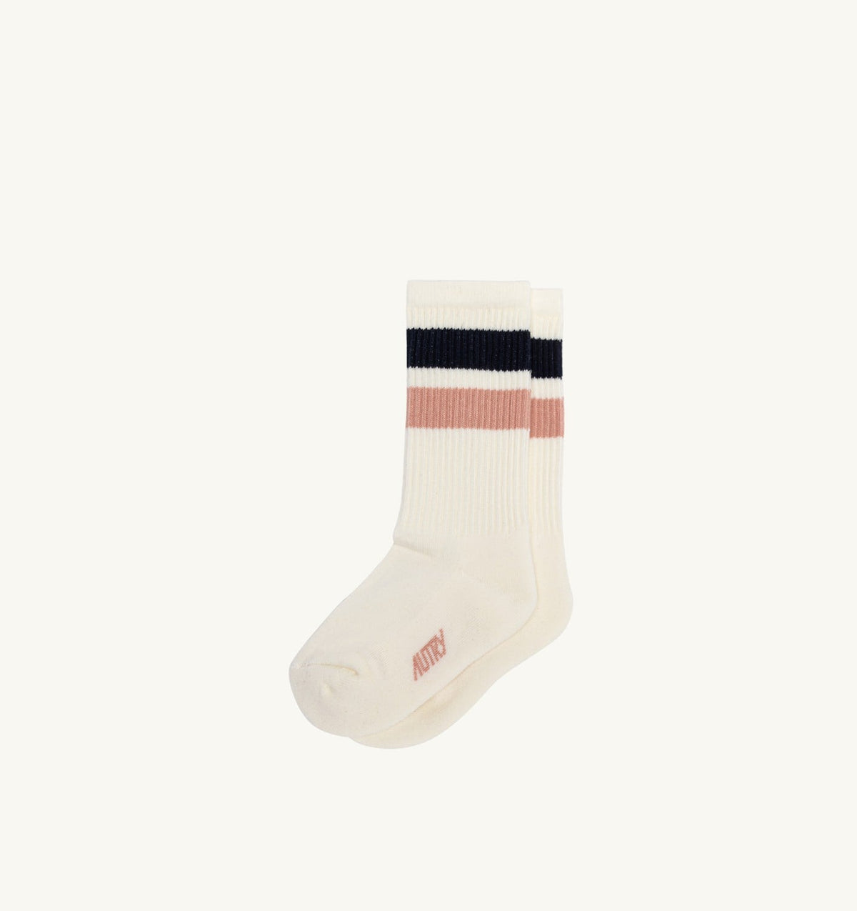 AUTRY Kid STRIPED JACQUARD LOGO SOCKS KIDS