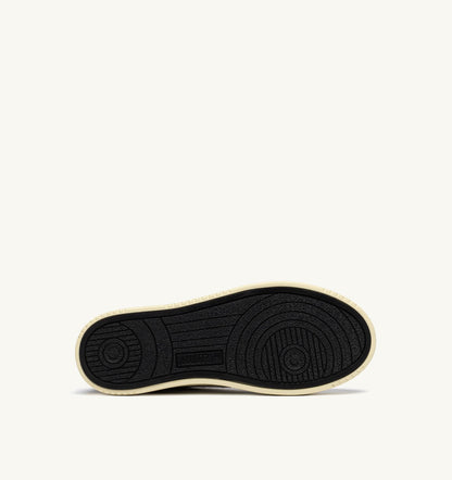 AUTRY Woman MEDALIST EASEKNIT LOW SNEAKERS IN IVORY WHITE BLACK AND POWDER KNIT