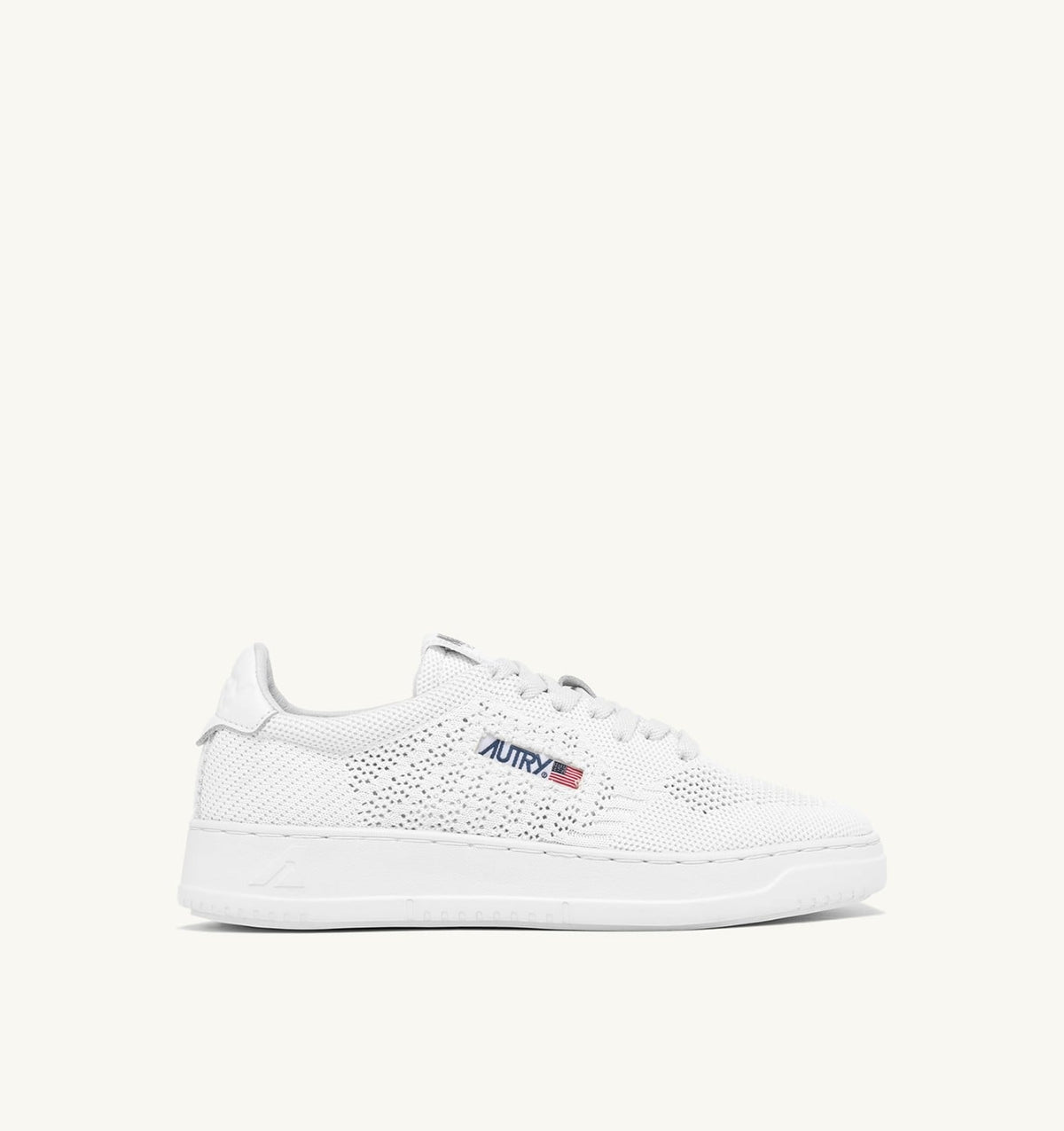AUTRY Woman MEDALIST EASEKNIT LOW SNEAKERS IN WHITE KNIT
