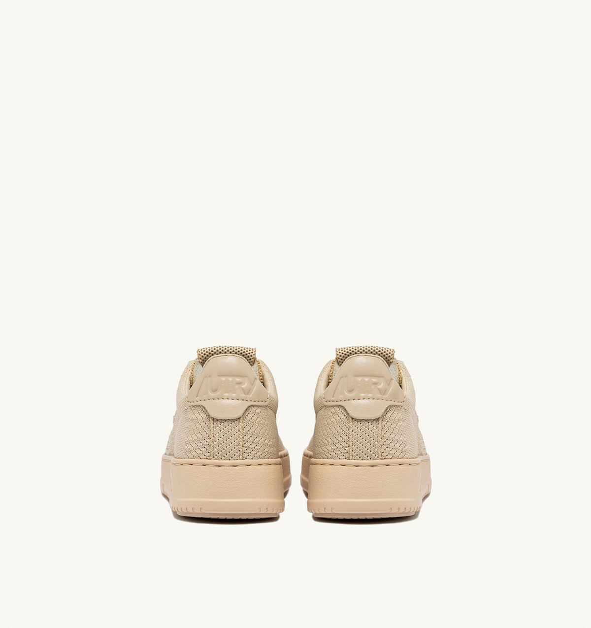AUTRY Woman MEDALIST EASEKNIT LOW SNEAKERS IN CREME BRULEE KNIT