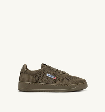 AUTRY Woman MEDALIST EASEKNIT LOW SNEAKERS IN COVERT GREEN KNIT