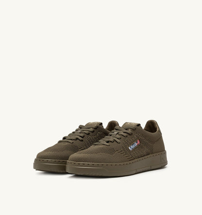 AUTRY Woman MEDALIST EASEKNIT LOW SNEAKERS IN COVERT GREEN KNIT