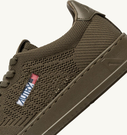 AUTRY Woman MEDALIST EASEKNIT LOW SNEAKERS IN COVERT GREEN KNIT