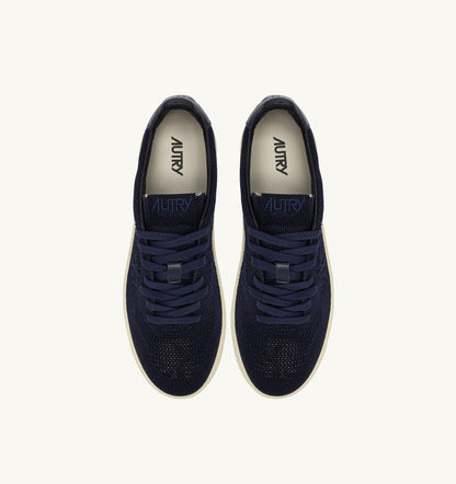 AUTRY Woman MEDALIST EASEKNIT LOW SNEAKERS IN SPACE BLUE KNIT
