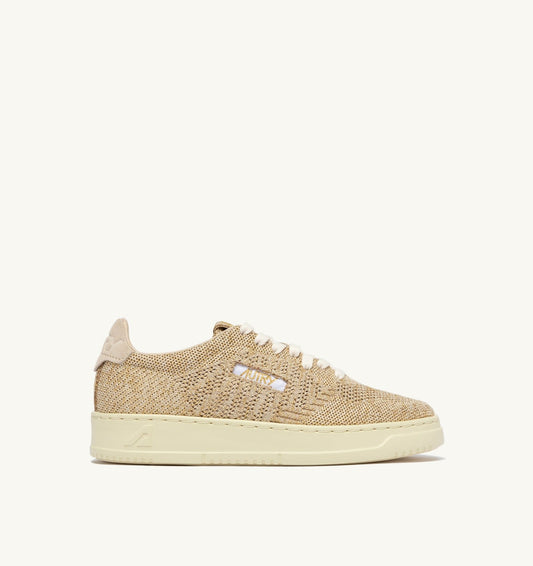 AUTRY Woman MEDALIST EASEKNIT LOW SNEAKERS IN PLATINUM KNIT