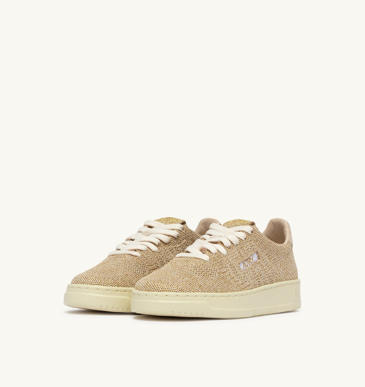 AUTRY Woman MEDALIST EASEKNIT LOW SNEAKERS IN PLATINUM KNIT