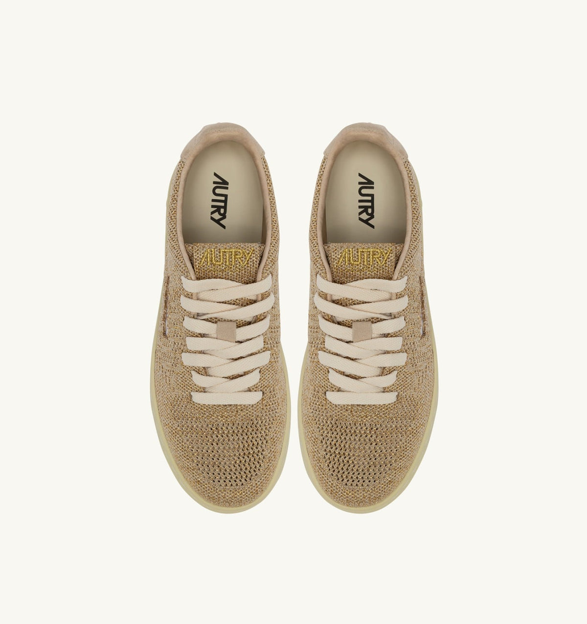 AUTRY Woman MEDALIST EASEKNIT LOW SNEAKERS IN PLATINUM KNIT