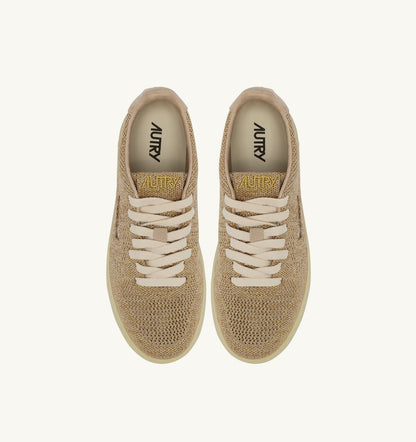 AUTRY Woman MEDALIST EASEKNIT LOW SNEAKERS IN PLATINUM KNIT