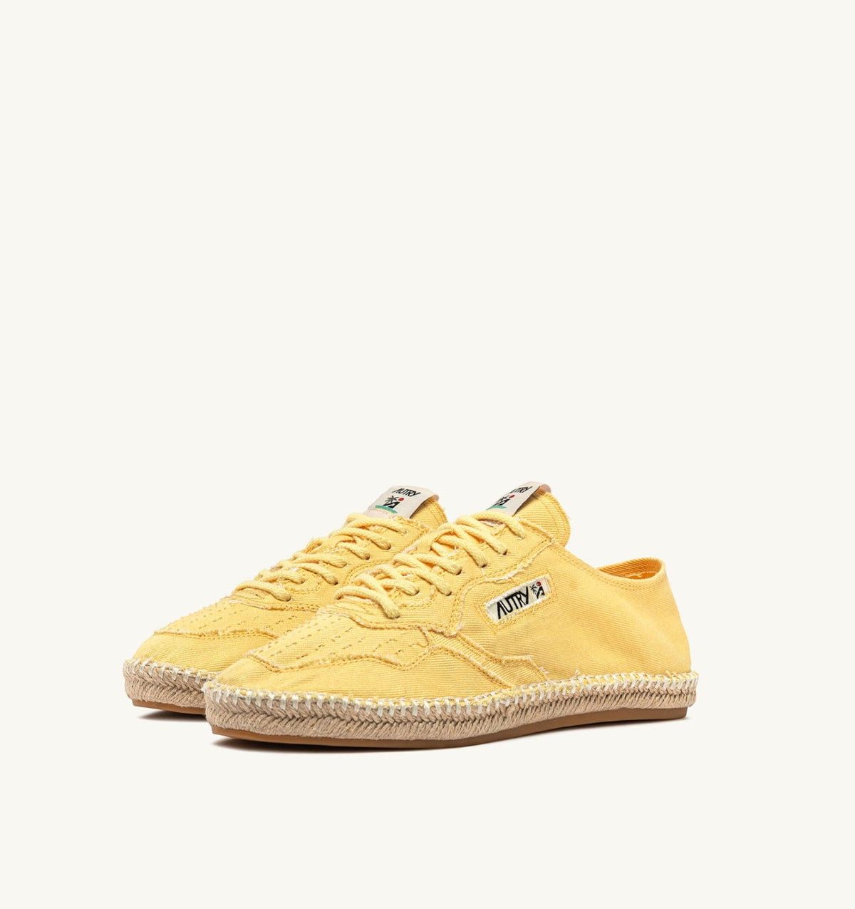 AUTRY Woman SANDY ESPADRILLES IN PASTEL YELLOW CANVAS