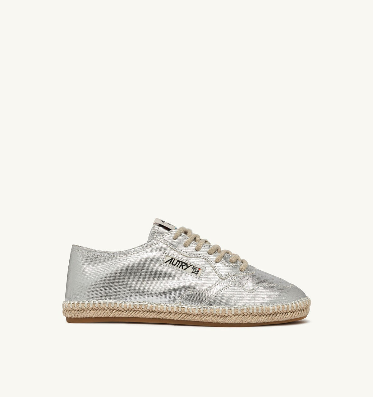 AUTRY Woman SANDY ESPADRILLES IN SILVER CANVAS