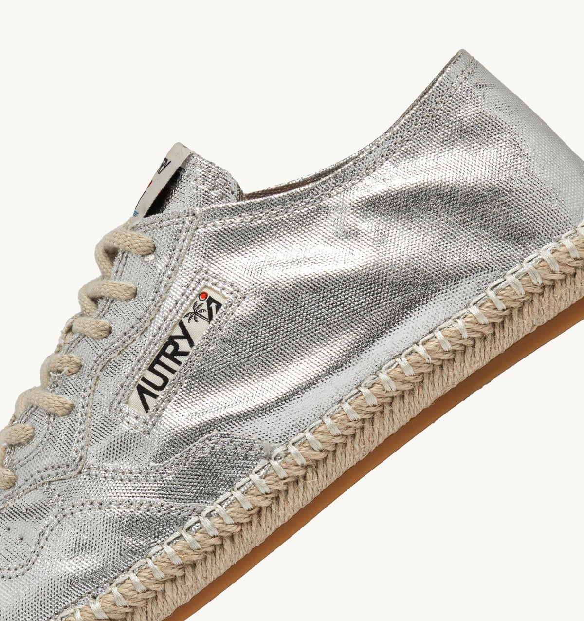 AUTRY Woman SANDY ESPADRILLES IN SILVER CANVAS