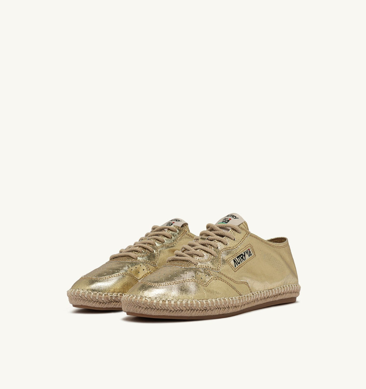 AUTRY Woman SANDY ESPADRILLES IN GOLD CANVAS