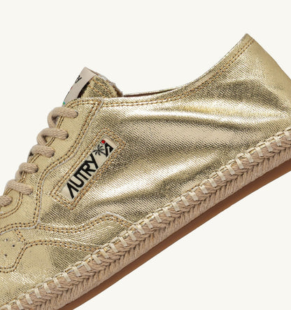 AUTRY Woman SANDY ESPADRILLES IN GOLD CANVAS