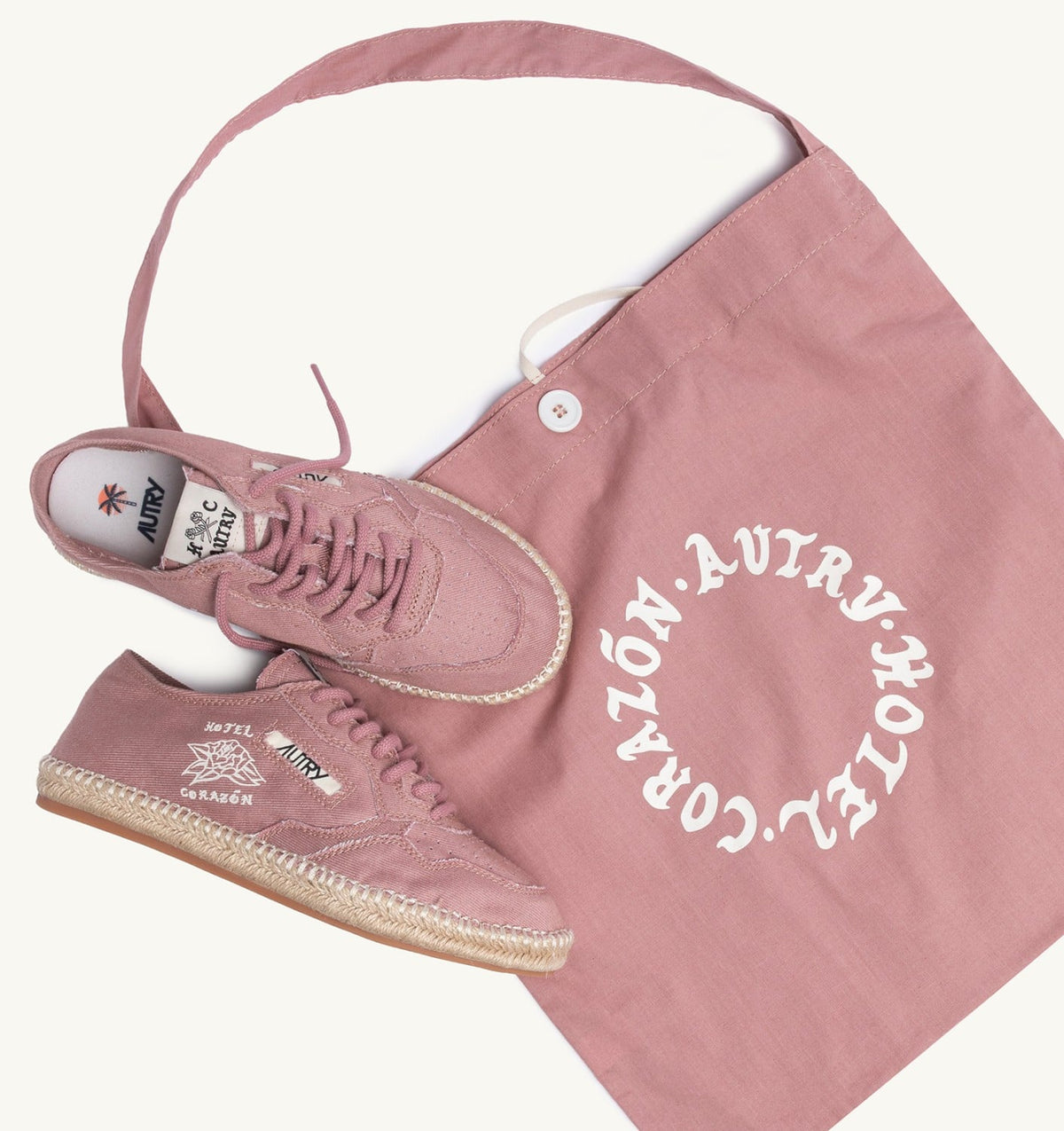 AUTRY Woman 'HOTEL CORAZÓN' SANDY IN ASH ROSE CANVAS