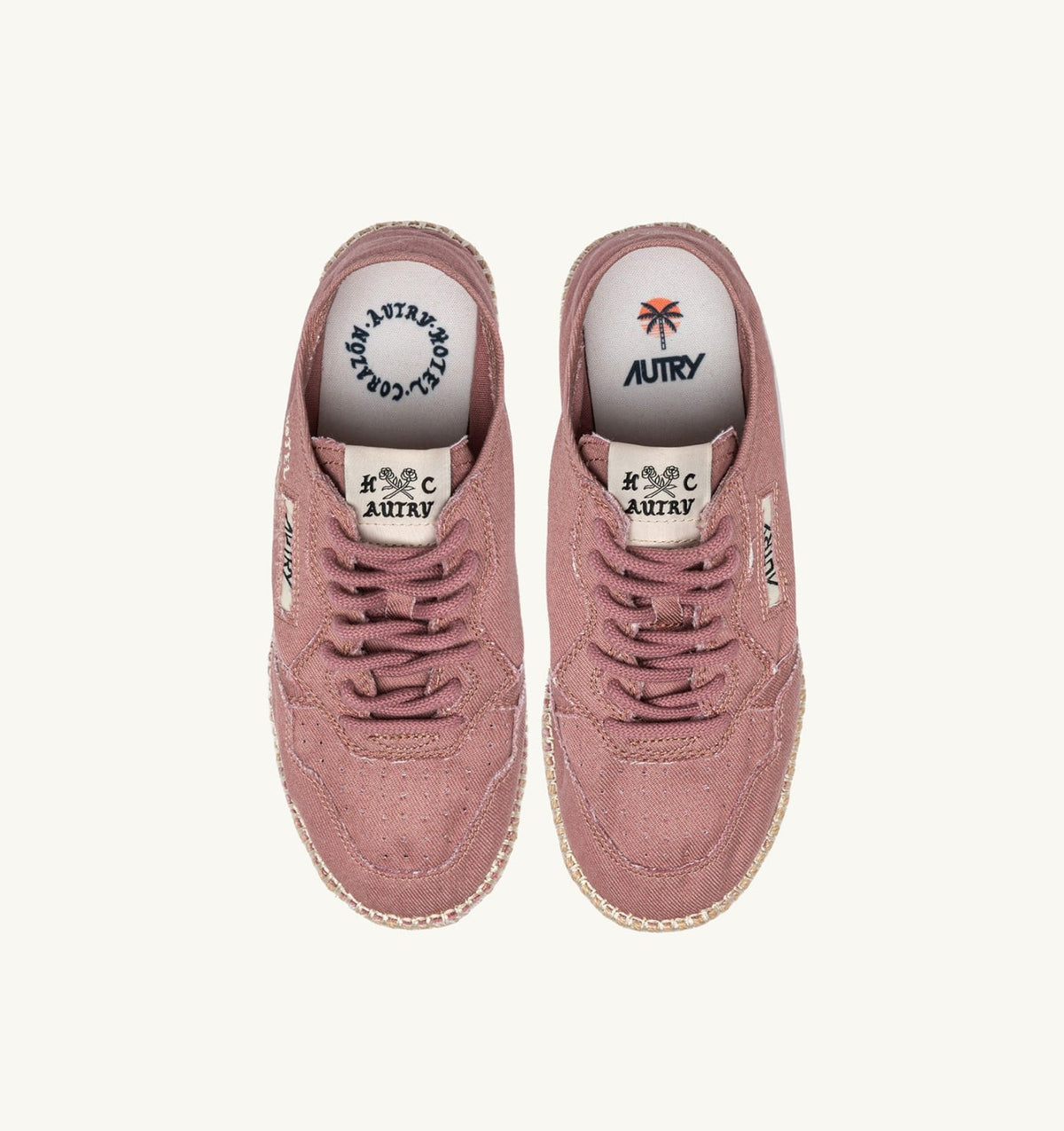 AUTRY Woman 'HOTEL CORAZÓN' SANDY IN ASH ROSE CANVAS