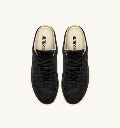 AUTRY Woman MEDALIST MULE SNEAKERS IN NAPA LEATHER COLOR BLACK