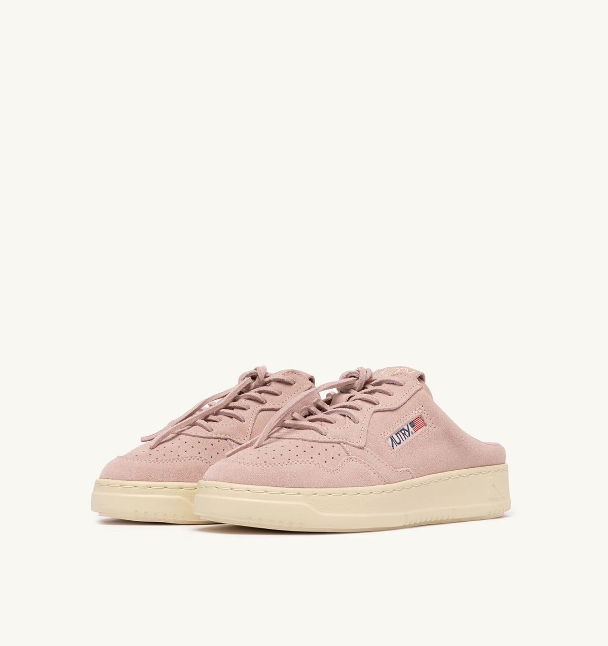 AUTRY Woman MEDALIST MULE SNEAKERS IN SILK SUEDE