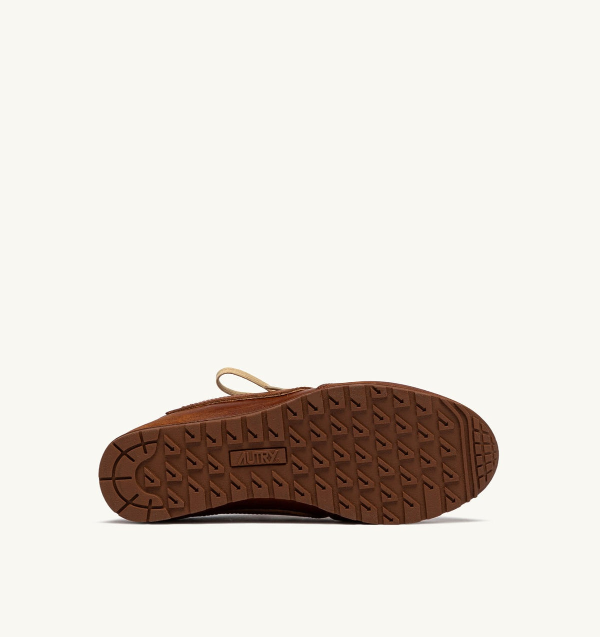 AUTRY Woman WINDSPIN MULE SNEAKERS IN SHIRT BUFF AND AZURE LEATHER