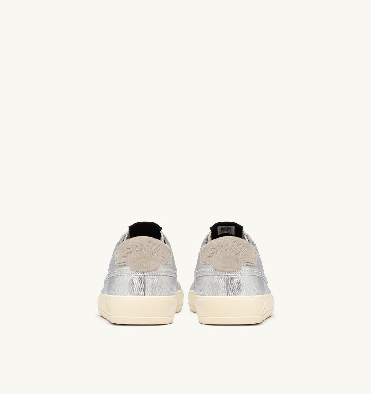 AUTRY Woman WINDSCAPE LOW SNEAKERS IN SILVER CANVAS