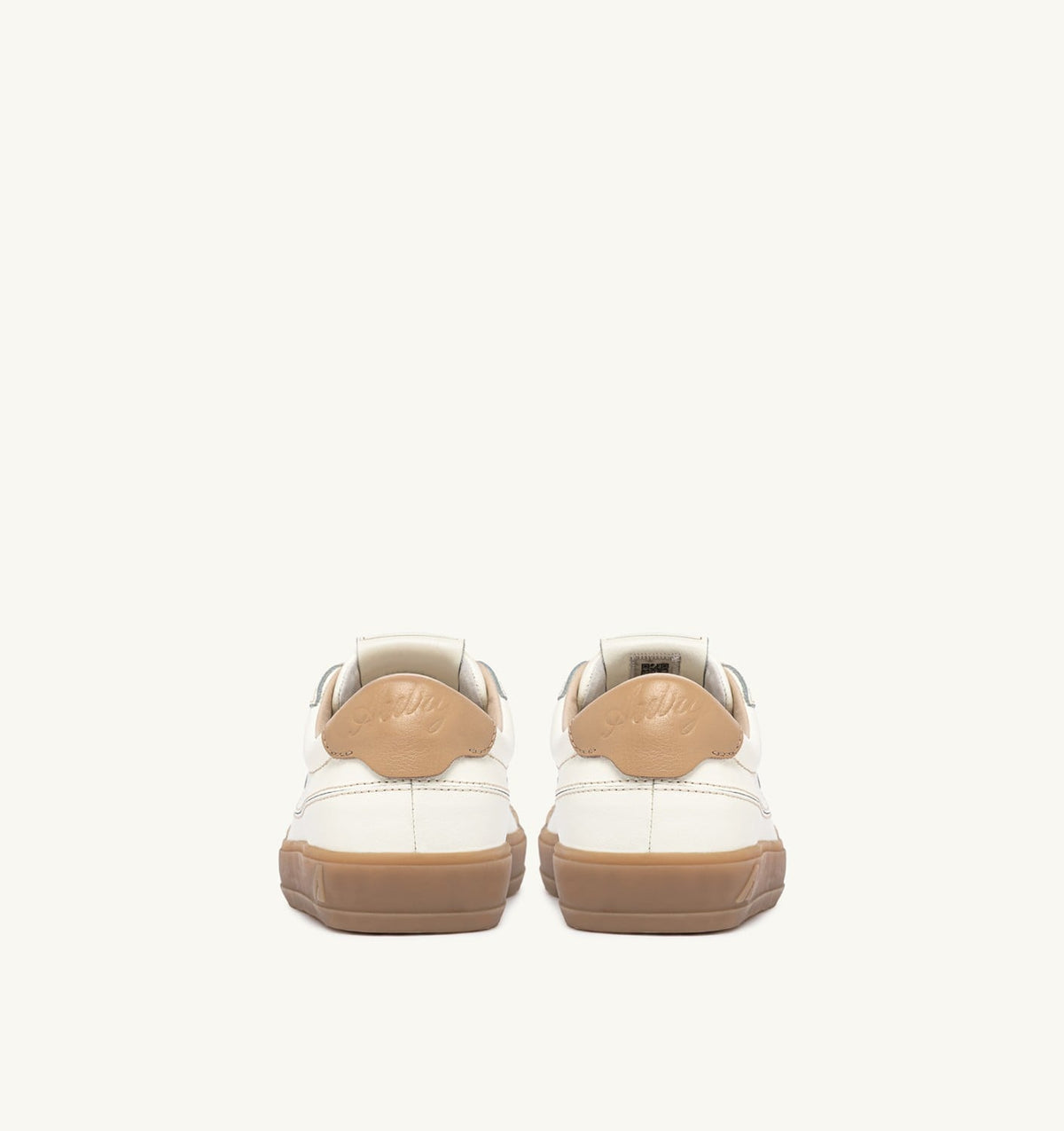 AUTRY Woman WINDSCAPE LOW SNEAKERS IN MARSHMALLOW AND TAN LEATHER