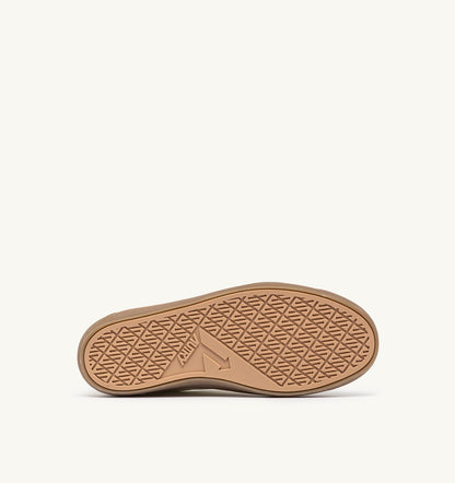 AUTRY Woman WINDSCAPE LOW SNEAKERS IN MARSHMALLOW AND TAN LEATHER