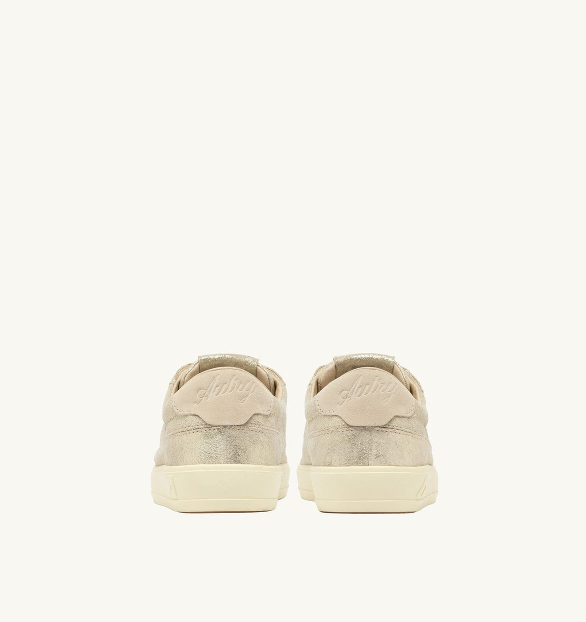 AUTRY Woman WINDSCAPE LOW SNEAKERS IN PLATINUM AND SAND LAMINATED SUEDE